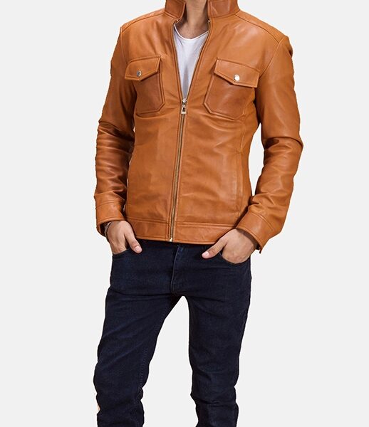 Leather Biker Jacket for men