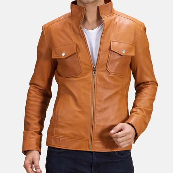 Leather Biker Jacket for men