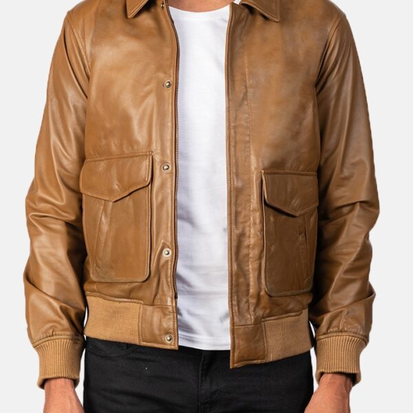 Buy Good Quality Brown Leather Jacket