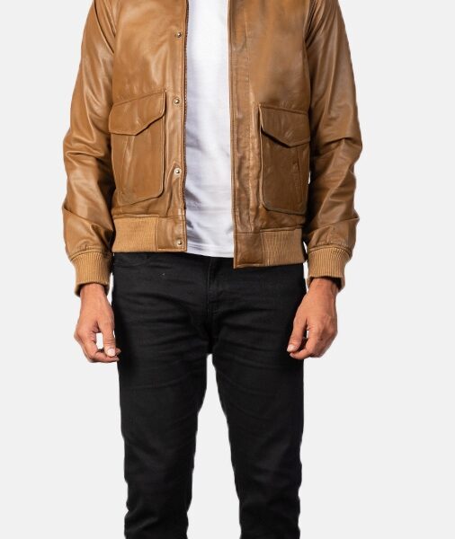 Top Quality Brown Leather Jacket