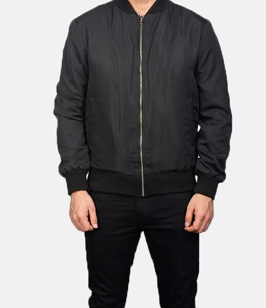 Black Bomber Jacket for men
