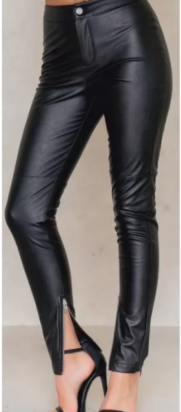 Black Leather Pants for women
