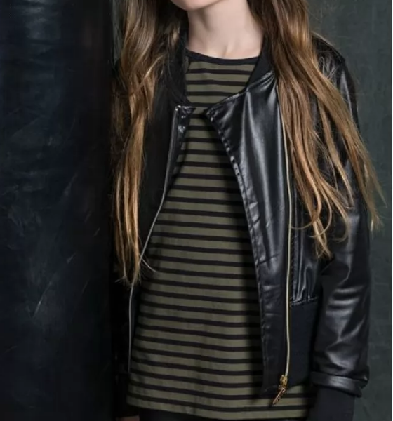 Black Leather Jacket for Girl