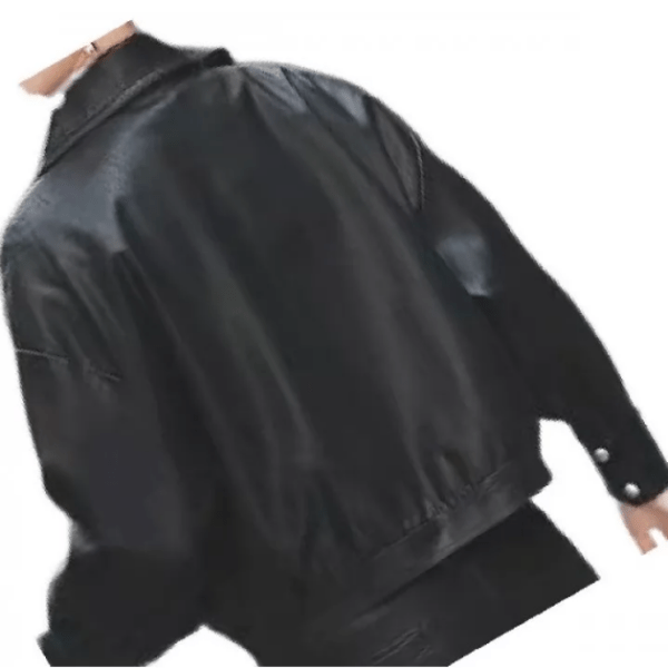 Black Leather Top for women